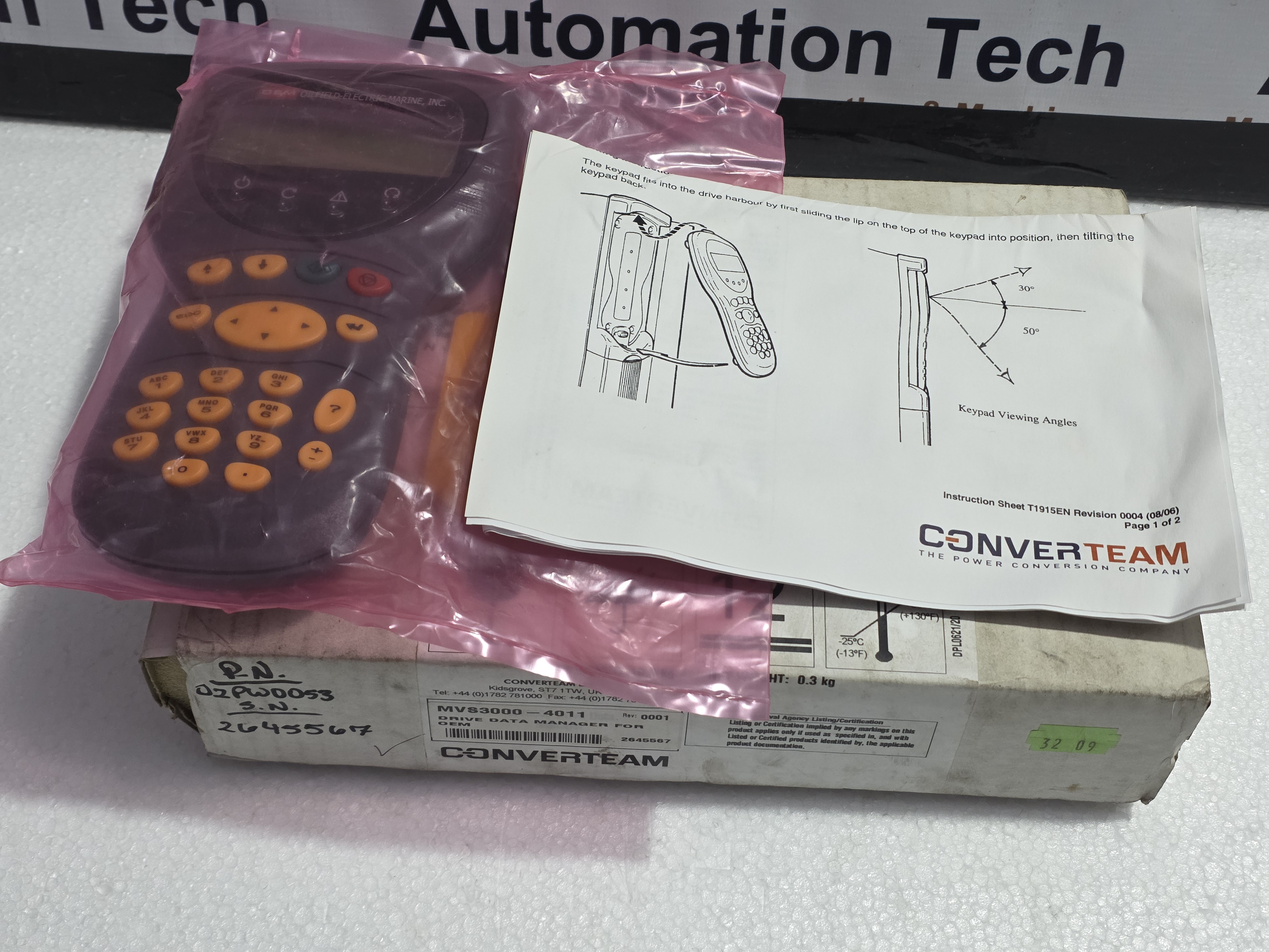 CONVERTEAM MVS3000-4011 Drive Data Manager Alspa MV3000 DDM